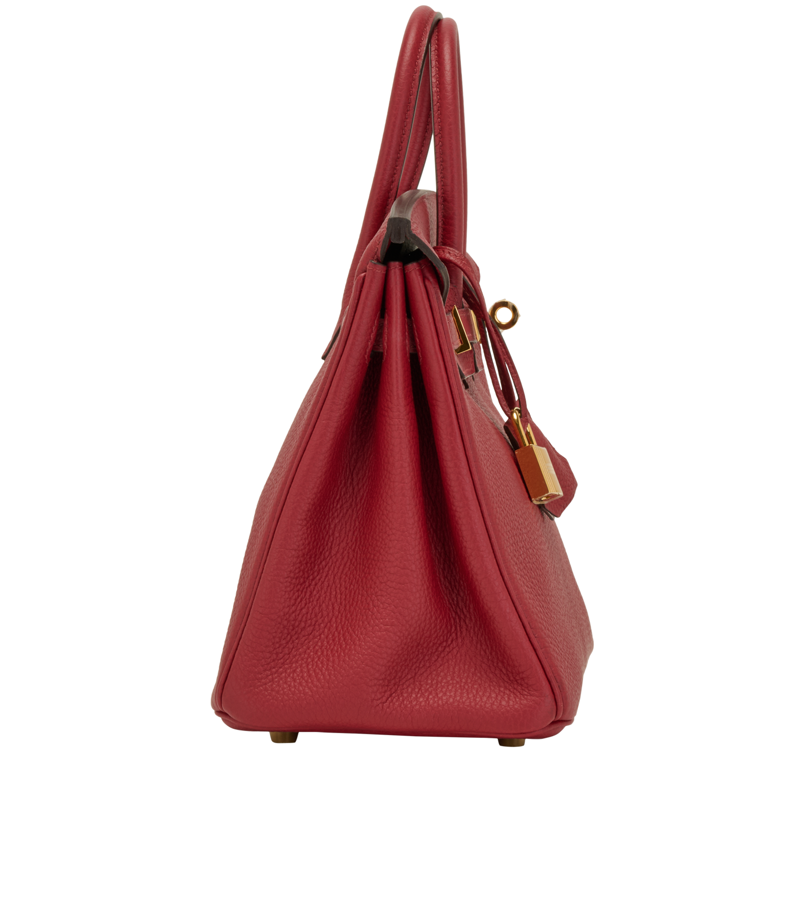 Birkin 25 In Togo Rouge Grenat, &pound;16,000, Handbags, Burgundy, Leather, Side view